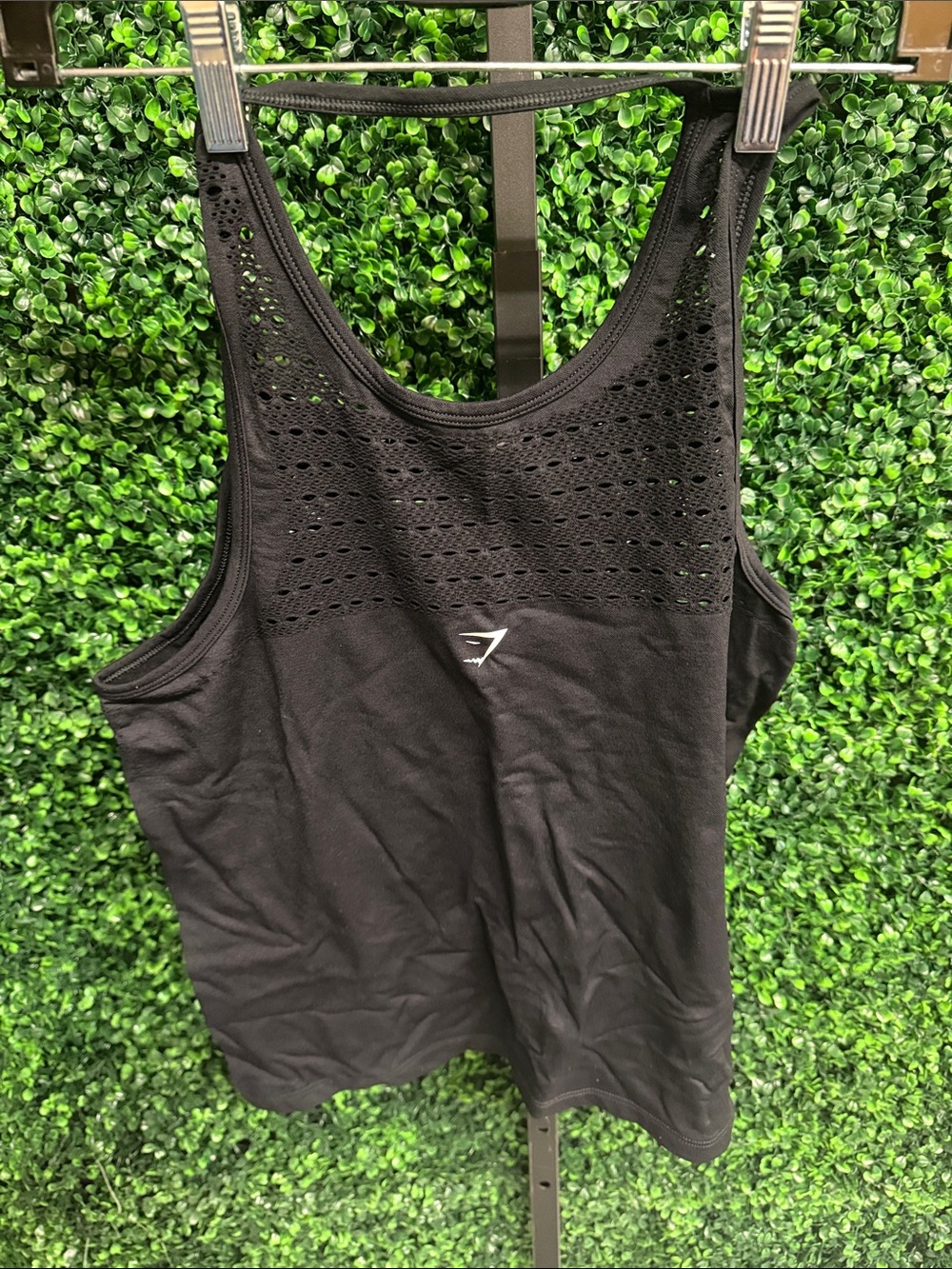 Gymshark Black Women's Perforated Performance Tank - Picture 3 of 3